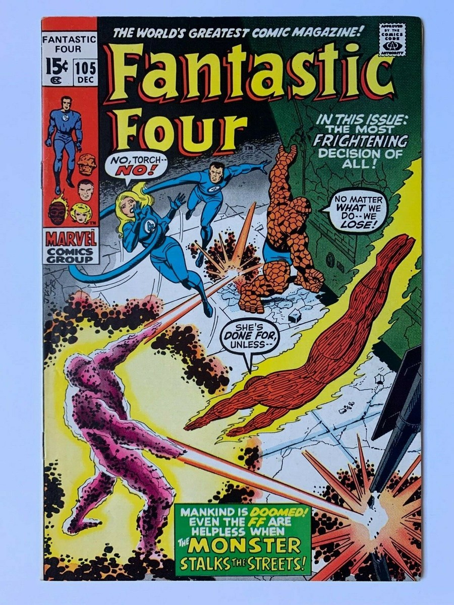 FANTASTIC FOUR #105, Marvel Comics, our grade 8.5 | eBay