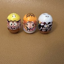 Lot Of 3 Mighty Beanz Beans 46 Starving Tiger 81 Dirty Miner 07 Skeleton 2017