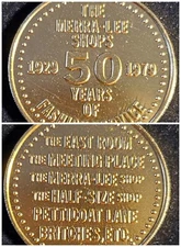 50th Anniversary Merra-Lee token Long time women's clothing store in Geneva w852