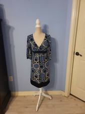 Jodi Kristopher Size Small Dress Womens Blue Short Sleeve Vneck 