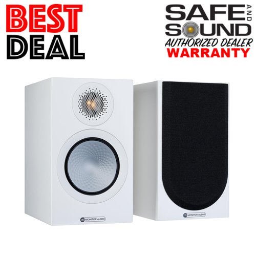 MONITOR AUDIO SILVER 50 7G BOOKSHELF SPEAKERS (PAIR) SATIN WHITE | eBay