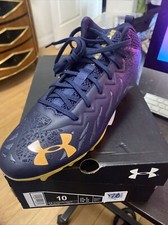 Under Armor UA TM Spotlight Select MC 3023963-401 Size 10 Cleats blk and gold