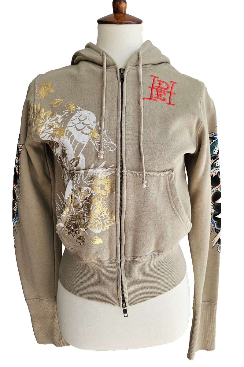 Ed Hardy（エド・ハーディー）by Christian Audigier Christian Audigier × Ed Hardy Ed hardy zip hoodie - Gem