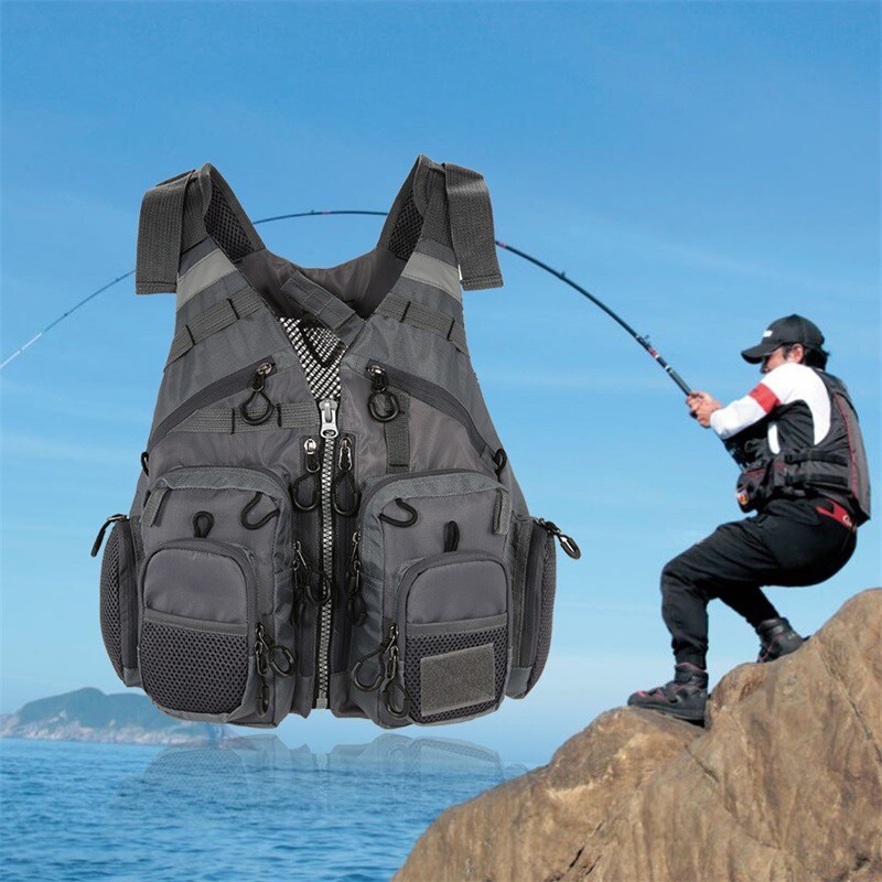 Fishing Life Vest Outdoor Sport Men Survival Camping Swimming