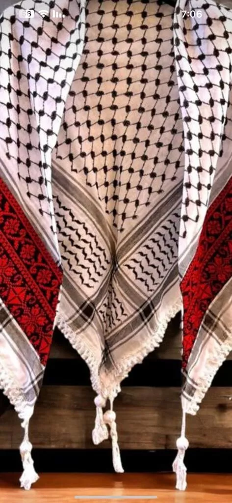 The Palestinian scarf Keffiyeh Shemagh original Arab scarf