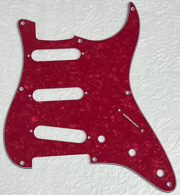 New Great-For Fit Fender 57' 8 Hole Stratocaster Guitar Pickguard Red Pearl