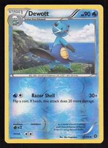 Pokemon XY - Steam Siege #31/114 Dewott Reverse Holo Foil Card TCCCX