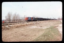 Original Slide GTW #5806 EMD GP38AC Grand Trunk Western 1976 NEW Car Action