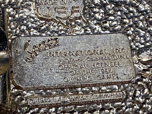 Los Angles 1984 Olympics Collectable Sanchez Gold Belt Buckle In Box - Picture 11 of 24
