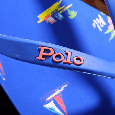 Polo Ralph Lauren Thong Sandals Men\'s Size 11 Blue Red Beach Ship Vacation New Polo Ralph Lauren Thong Sandals Men main image 3