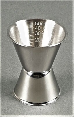 Bacardi Rum Messbecher Jigger Dosierer Portionierer Cocktail Shot Metall (686)