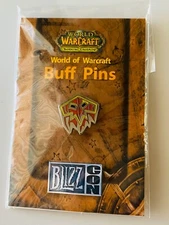 Blizzard World of Warcraft WoW 2007 Blizzcon Buff Pin SHAMAN Bloodlust