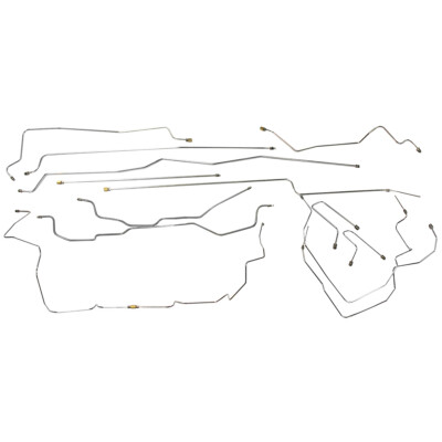1995-99 GMC Chevy K1500 Extended Cab Shortbed Brake Line Kit Stainless Steel