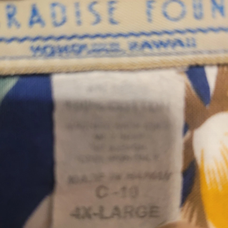 CAMISA DE COLECCIÓN PARADISE FOUND HONOLULU HAWAII MANGA CORTA ESCENA ISLA 4XL Foto 3 de 4