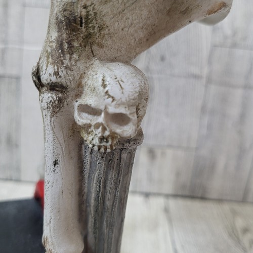Marilyn Monroe Skeleton Figurine White Dress Red Shoes Halloween 12” Video Read - Picture 13 of 24