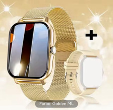 Bluetooth Smartwatch Music & Call 44mm Gold E...