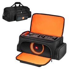 LEFOR Z Carrying Case Compatible with JBL PartyBox On The Go/Go 2 Black Orange