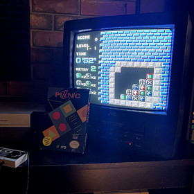 Puzznic for Nintendo NES Complete Cleaned and Play Tested