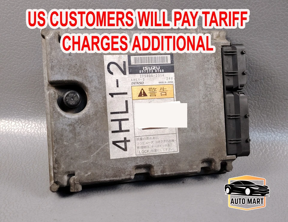 ISUZU TRUCK ELF NKR NPR 2004 4HL12 4.8 ECD ENGINE CONTROL MODULE ECU 897373 8760 - Image 2 of 4