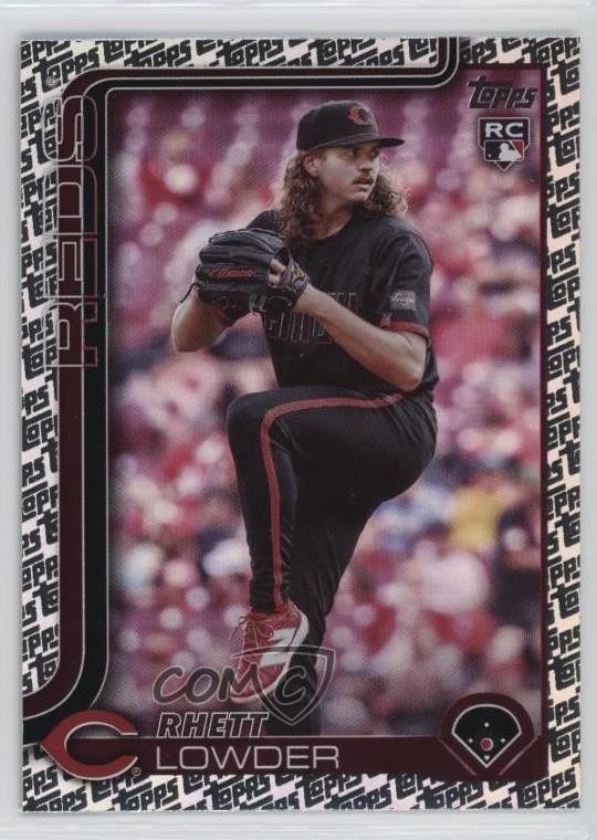 2025 Topps Series 1 Topps Foil Pattern Rhett Lowder #205 1jp1