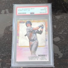 2021 Bobby Witt Jr Bowmans Best #15 Royals  Graded PSA 10 GEM MINT