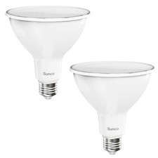 2 Pack LED Flood Light Bulb, 13W, Dimmable, Waterproof, Par38, E26 Base