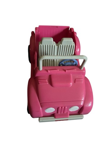 Vintage 1995 Fisher Price Loving Family Pink Jeep Cruiser schwarze Reifen