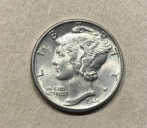 1944-P Mercury Dime AU