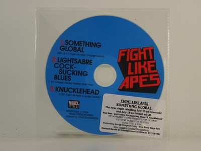 FIGHT LIKE APES SOMETHING GLOBAL (BLUE) (H1) 3 Track Promo CD Single including P
