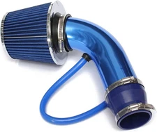 3 Inch Universal Cold Air Intake Kit, Aluminum Induction Flow Hose Pipe Kit blue