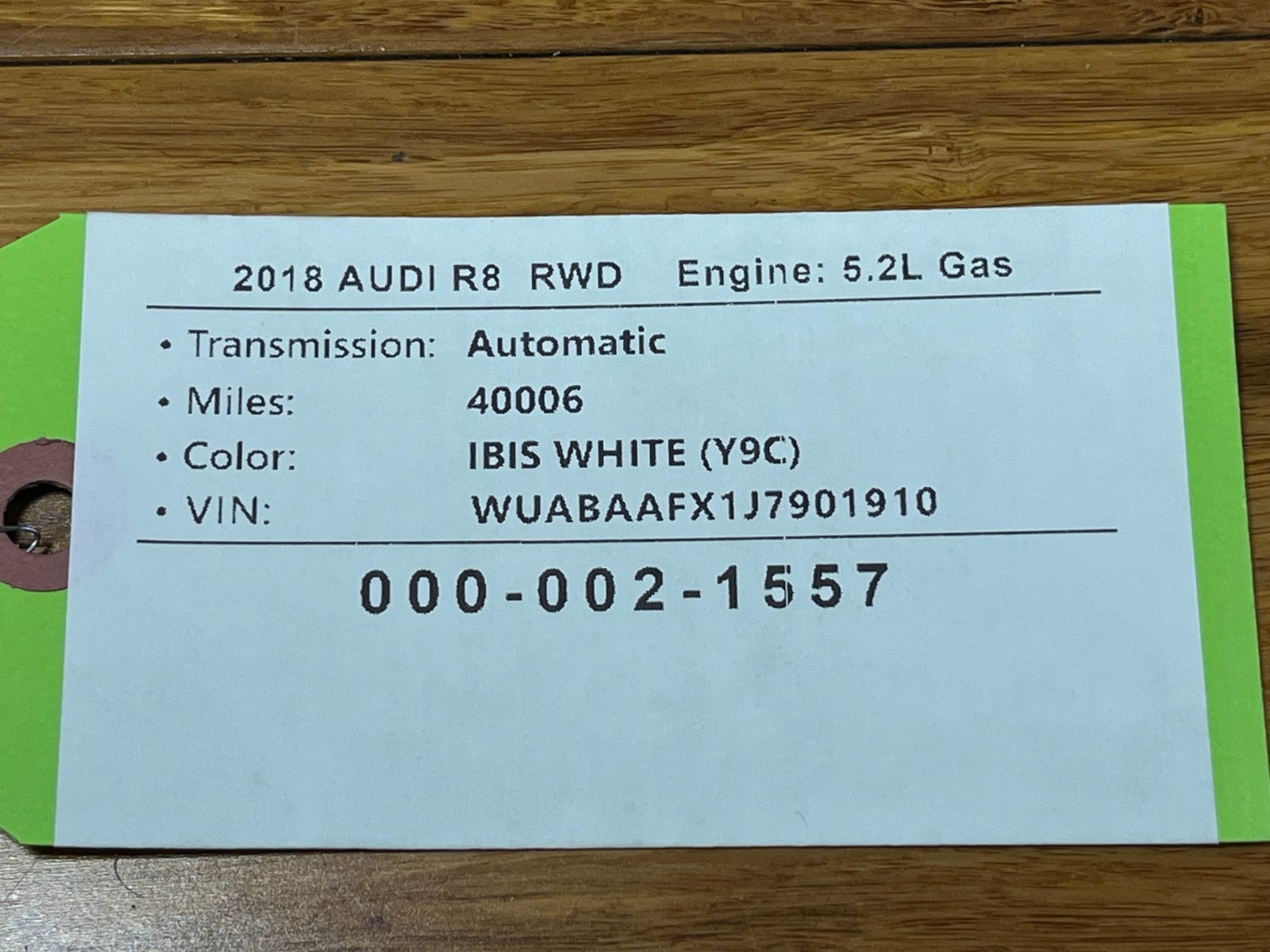 2018-2023 Audi R8 4S Front Right View Mirror Assembly 4S1857410A9B Black OEM