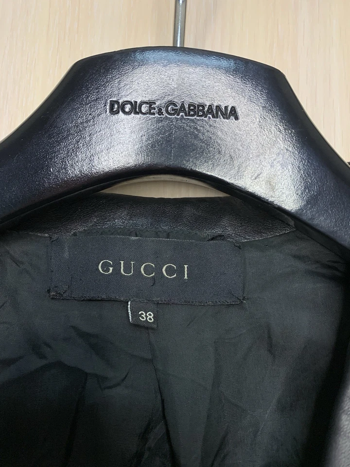Кожаный блейзер женский Gucci от Tom Ford Y2K 00s размер 38 - Изображение 3 из 4