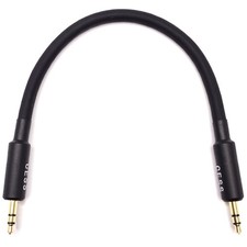 CNCESS 3.5mm TRS Male to Stereo Audio Cable, 6 Inch 6 inches, Black