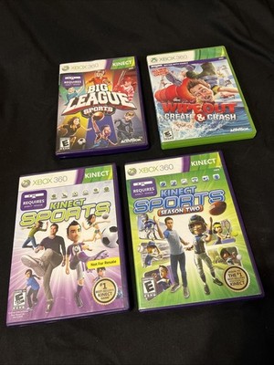 Xbox 360 Kinetic 4 CIB Game Lot | All Games Tested/Working Sports Wipeout Kinect