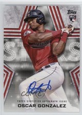 2023 Topps Series 1 Baseball Stars Auto Oscar Gonzalez #BSA-OG Auto 0ou7