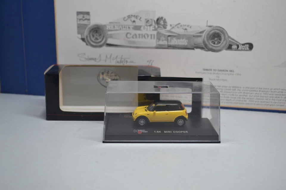 HIGHSPEED - BMW MINI COOPER  - YELLOW -  1/64 SCALE MODEL CAR - 1370047 - Image 4 of 4