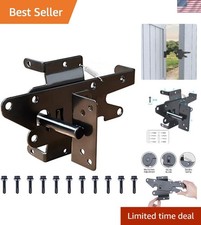 Heavy Duty Gate Latch, Post Mount Automatic Self-Closing Door Latch,for Woode...