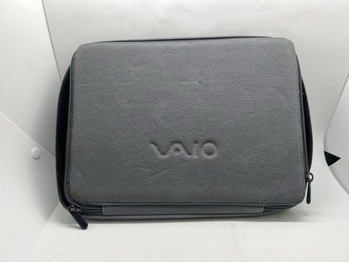 Sony Vaio Zip Sleeve Case Fabric Grey Zip Bag Pouch up to 15.5" inch Laptop - Picture 8 of 17