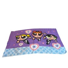 Vintage 2000 Power Puff Girls Pillow Case Bedding Room Decor Retro Cartoons Y2k