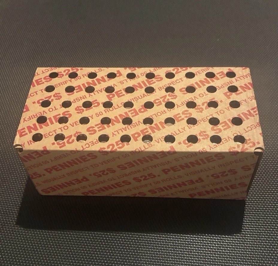 One Sealed Unopened Unsearched Bank Box of 50 Rolls of Pennies | eBay