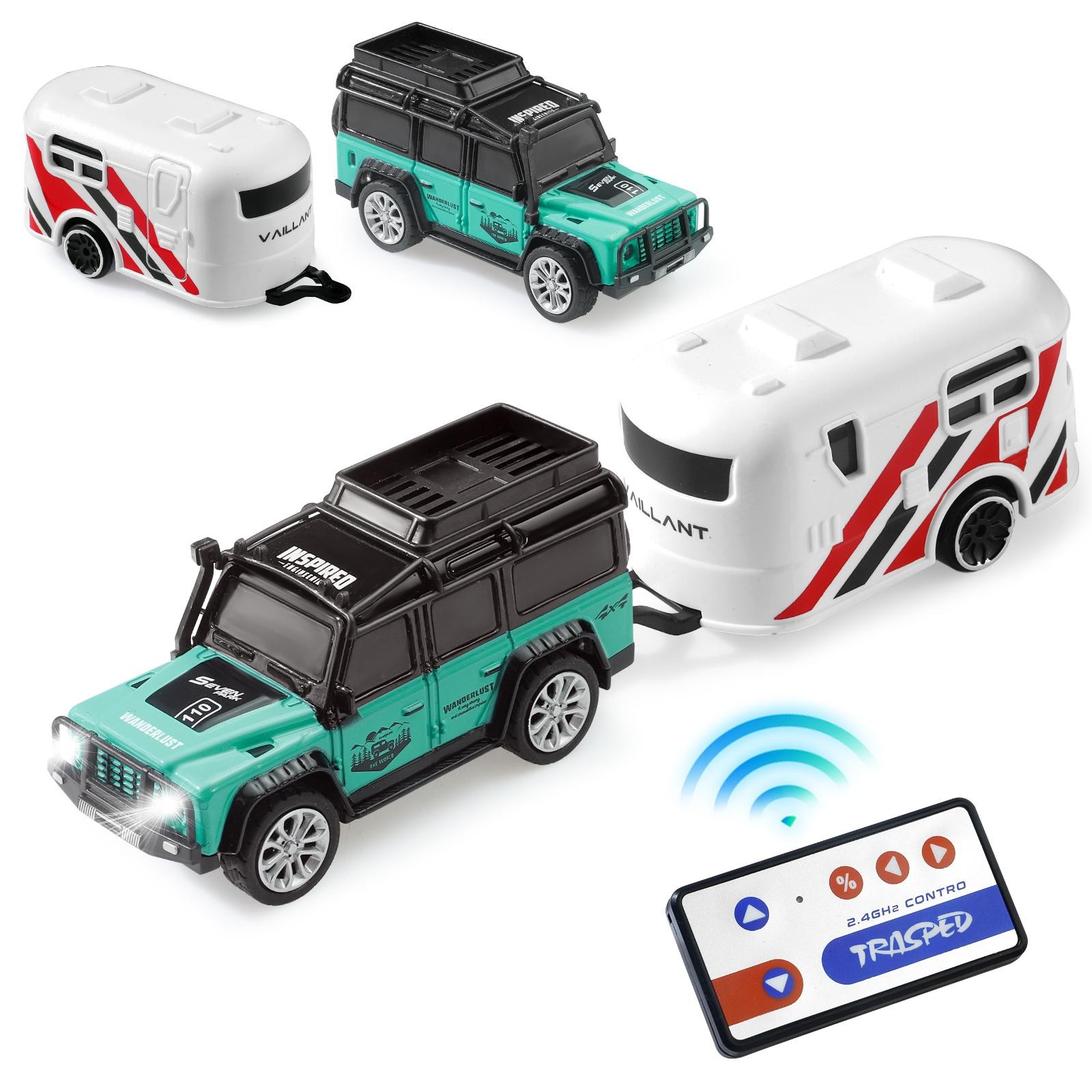Alloy Off-Road Mini RC Monster Truck &ndash; 1:64 Scale Remote C