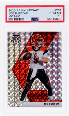 2020 Panini Mosaic Joe Burrow Mosaic #201 PSA 10 Rookie RC | eBay