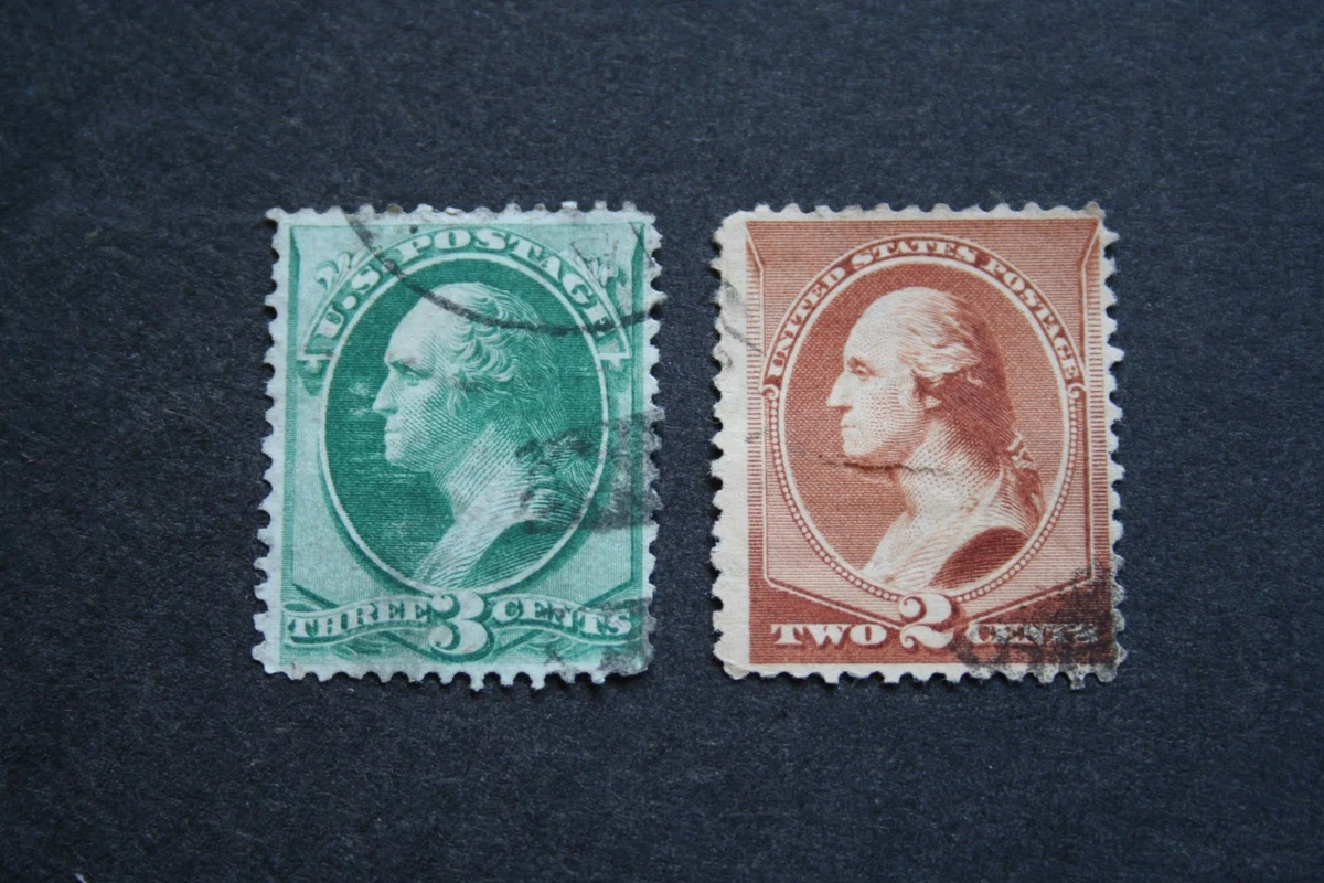 George Washington 3 Cent Stamp In Used Us Stamps (19th Century