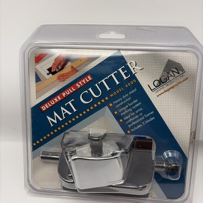 Logan 4000 Deluxe Hand-Held Pull Style Mat Cutter 45° Cutter w Marker New Sealed