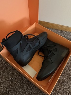 Nike Air Fear of God 1 Black High Top Basketball Sneakers Lace Up Men's