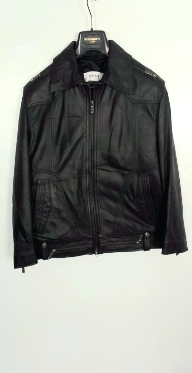 Versace Collection Coats, Jackets & Vests Leather Outer Shell for