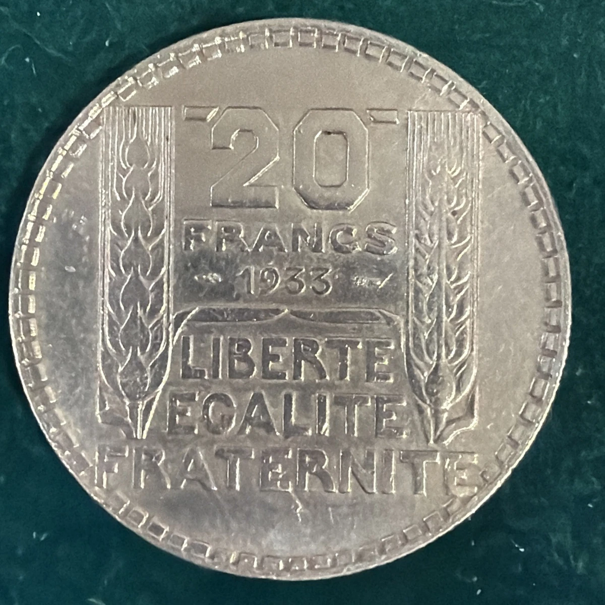フランス 1933年 20フラン銀貨 25+ Silver 1933 Year French Coins for sale | Updated Oct 2026