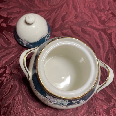 【希少】ノリタケ サンドハースト チュリーン 9742 廃盤 SANDHURST Noritake SANDHURST pattern 9742 Bone China Japan Sugar Bowl with