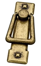 (5 Pack) 2-1/4 inch Mission Vertical Bail Pull Antique Brass