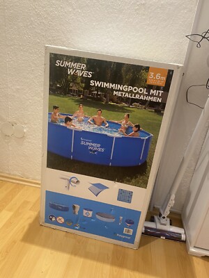 SUMMER WAVES - Swimmingpool Mit Metallrahmen | Neu